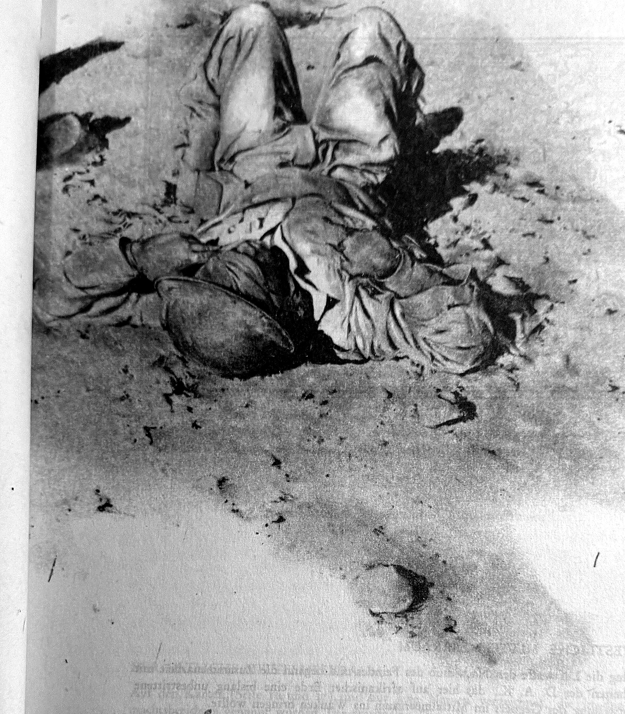 Caduto nel deserto, con citazione di Hitler del 30 gennaio 1941